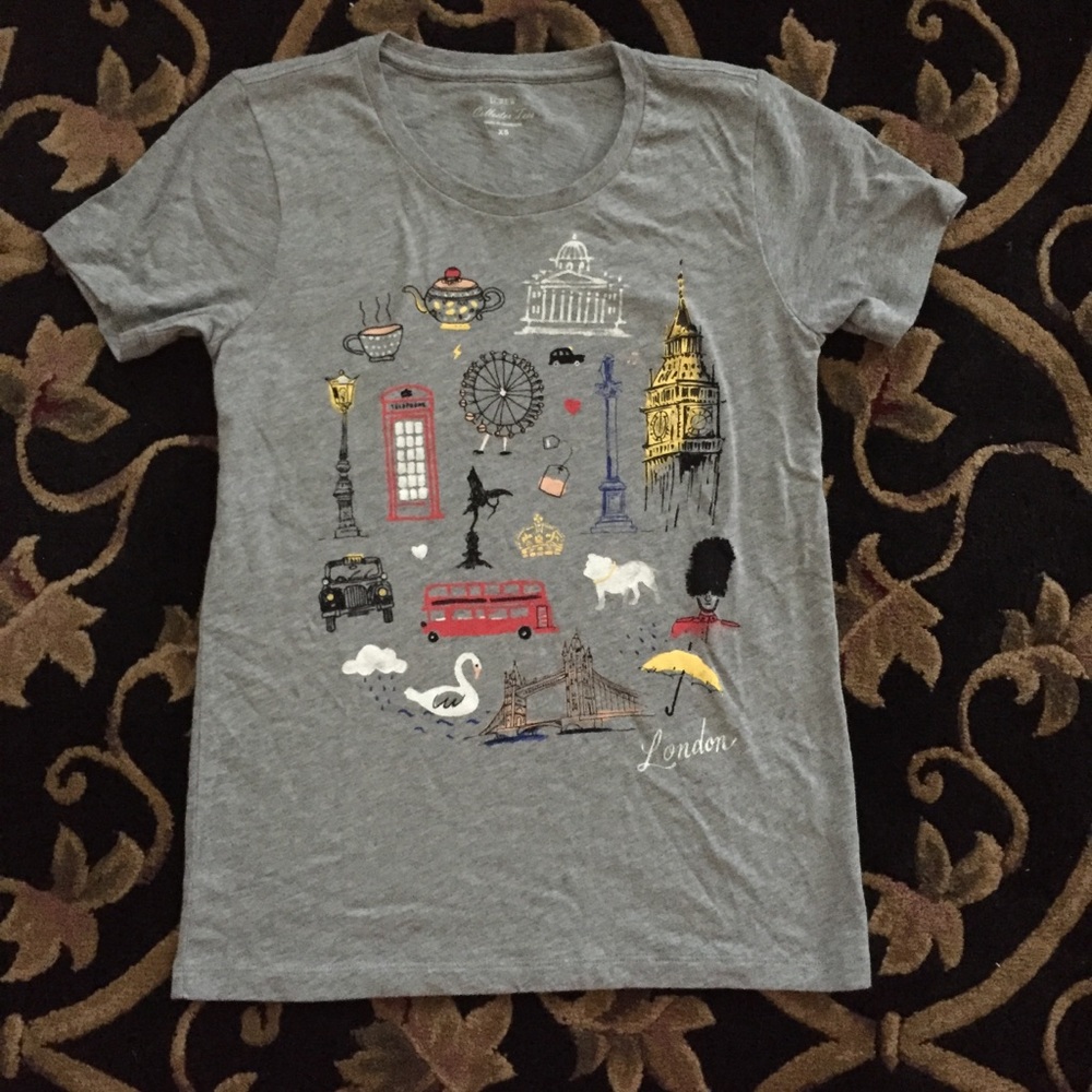 J. Crew Collector T-Shirt, London XS NWT